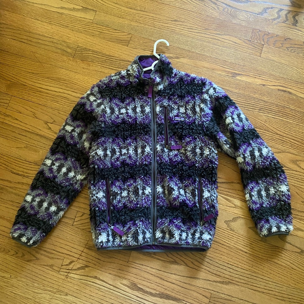Patagonia Fall 2013 Deep Pile Aztec Retro X Fleece Cardigan Jacket